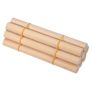 PATIKIL 1-1/8 x 12インチの木製ダウエルロッド、8本の未塗装の丸い木製スティック、クラフトDIYプロジェクト用の木製ロッド、ナチュラルカラー