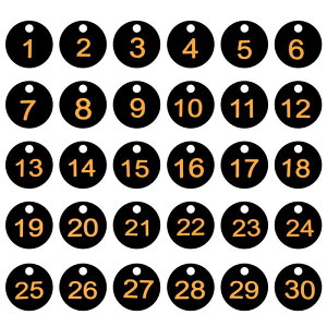 PATIKIL 1-30 ԍ^O vX`bN Eh ԍt }[LO  ID L[nO^O h~g[L[`F[{bNX WLrlbg bJ[ F CG[eLXg