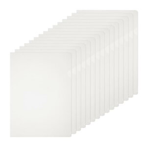 PATIKIL A4プラスチックフォルダー 40パック クリアフォルダー L型 プロジェクトポケット ペーパードキュメントジャケットスリーブ L字型 透明 ドキュメント プラスチック オフィスファイル 8.7