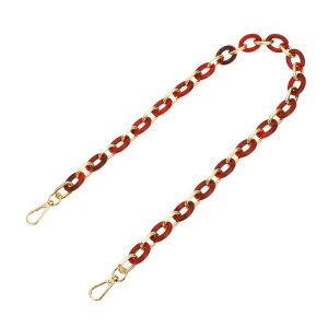 PATIKIL バッグ持ち手 アクリルバッグストラップ 60cm チェーンパース 取っ手 交換用 チェーン ハンドルストラップ DIYクラフト 手芸 ショルダー 単品 ベルト付け替え 女性用 レッド黒