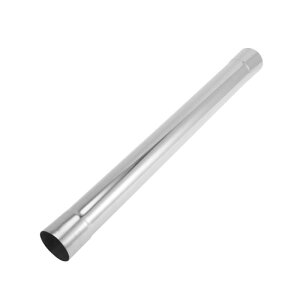 Motoforti 51mm 2" OD ステンレス鋼直 Mandrel 排気パイプチューブ 22インチ長 DIY カスタムカーモディファイドチュービングパイピング ダブルカットエンド 表面研磨 シルバートーン