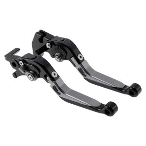 Motoforti Yamaha�ɑΉ�MT125 14-21�p�̃V���[�g�����O�u���[�L�N���b�`���o�[ 6�|�W�V���������\�ȃI�[�g�o�C�n���h���u���[�L���o�[ �A���~�j�E������ �u���b�N�w�b�h�`�^���n���h��