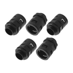 A ABSOPRO M25x1.5 �P�[�u���O�����h 25mm / 0.98 �x���[�Y �h���W���C���g �X�g���[�g�X���[ PA6 �i�C���� �u���b�N 5��