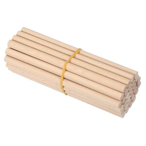 PATIKIL 1/2 x 8インチの木製ダウエルロッド、30個の未塗装の丸い木製スティック、クラフトDIYプロジェクト用の木製ロッド、ナチュラルカラー