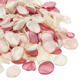 ウェディングパーティープロポーズ記念日装飾用 300個 人工バラ 花びら偽 シルク花びら ホワイト/アプリコット/ピンク