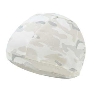 BULLSPANN サイクルキャップ インナーキャップ 自転車 バイク 帽子 冷感 通気性 吸汗 速乾 汗止め ライニング 現場作業 男女兼用 スノー迷彩