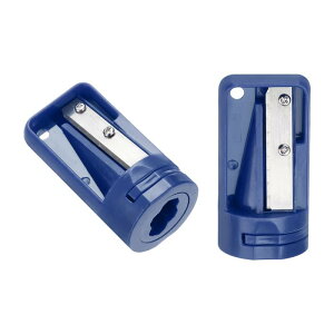 2個 大工用鉛筆削り シャーペン型削り 54 x 28 x 12mm 建築用 すみつけシャープペン削り 大工 職人 木工用 深穴 マーキングペン用 ダークブルー