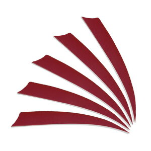 PATIKIL 4インチの矢の羽 25個入り 左翼の矢の羽 トルコの羽毛 DIYのターゲットシューティング 狩猟用のアーチェリーアクセサリー 赤色