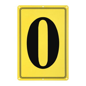 M METERXITY アルミナムナンバーサイン0 11.8" ハウスナンバーとメタルレター パーキングスポットレターサイン ガーデン/ドア/メールボックス用 メタルレターウォールデコレーション[黒地にイ