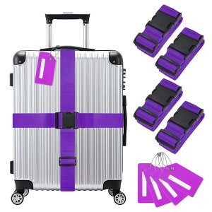 M METERXITY 4�Z�b�g �ו��p�X�g���b�v TSA���F�ς� �ו��X�[�c�P�[�X�^�O�Z�b�g �����\�ȃX�[�c�P�[�X�x���g[�p�[�v��]