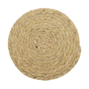 CAPASTEC 鍋敷き 耐熱ポットホルダー 断熱パッド 鍋マット 25cm おしゃれ ひょうたん草マット 丸型 洗える 手作り 敷き 手編み キッチンカウンター ダイニング テーブル デコレーション用 鉄瓶