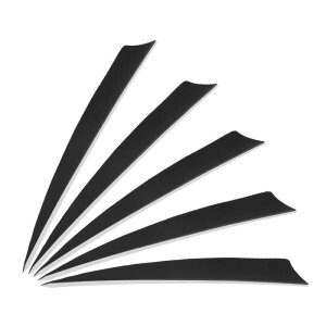 PATIKIL 5インチの矢の羽 25個入り 右翼の矢の羽 トルコの羽毛 DIYのターゲットシューティング 狩猟用のアーチェリーアクセサリー 黒