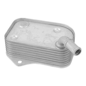 HEROFFIX アウディに対応A4 2006-2009用エンジンオイルクーラー1個 トランスミッションオイルクーラー 06B117021番 シルバートーン アルミニに対応ウム合金