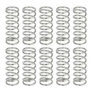 10�Z�b�g ���k�R�C���X�v�����O ���a0.9mm×�O�a9mm×����25mm 304�X�e�����X�� �{�[���y���v�b�V���X�v�����O �X�܁E�ƒ�p�C�����i �V���o�[�F