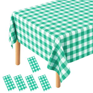 5���Z�b�g �΁��z���C�g�i�q���e�[�u���N���X 137×274cm �����` �r�j�[���e�[�u���N���X �h�� �_�C�j���O �a�����p�[�e�B�[ �L�b�`�� �s�N�j�b�N�p