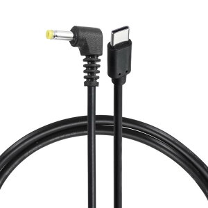 USB C ���� DC �d���P�[�u�� 20V 3A 60W 4.0x1.7mm 3.2ft USB C ���� DC �o�P�b�g PD �g���K�[�v���O Ty pe-C �d���R�[�h �}���[�d�P�[�u�� �m�[�g�p�\�R�� ���j�^�[ �h�ƃJ�����p
