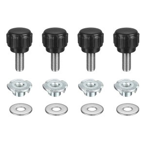 4�Z�b�g �m�b�N���N�����v�m�u�i���b�V���[&T�i�b�g�t���j M5×12mm ���[�g���K�i 14mm�v���X�`�b�N�w�b�h 304�X�e�����X�X�^�b�h �Y�˂� �T���X�N�����[�I���^�C�v �w�b�h�˂����ݎ��n���h�{