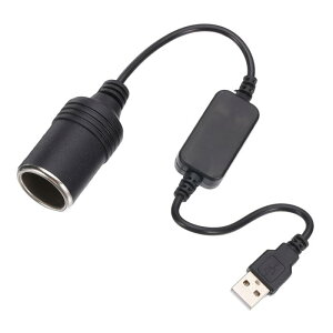 USB to �ԍڃV�K �[�\�P�b�g�ϊ��A�_�v�^�[ 35cm 5V USB A���[�� to 12V �V�K �[�\�P�b�g 10W�����Ή� �_�b�V���J�� GPS�p �V���o�[