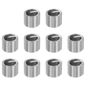 10�Z�b�g ���C���[�X���b�h�C���C���T�[�g M20 x 2.5 x 1.5D (30mm) ���g���b�N 304H�X�e�����X�|�� �w���J���R�C�����C���[�X�N�����[�p�X���b�h�X���[�u�V�[�X �����ԏC���p