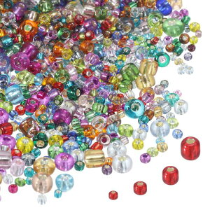 2848�� ���F�K���X�V�[�h�r�[�Y 1.5/2/3/4mm �A�N�����ۃr���[�O���r�[�Y DIY��ΐ��� �A������ �t�F���g�I�[�i�����g�p �}���`�J���[