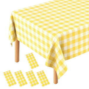 5���Z�b�g �����`�F�b�N �e�[�u���N���X 137×274cm �����` �v���X�`�b�N�� �h�� �_�C�j���O �a�����p�[�e�B�[ �L�b�`�� �s�N�j�b�N�p