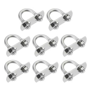 M6 U�{���g 8�Z�b�g ����14mm(0.55�C���`) ����32mm 304�X�e�����X�|�� �ی^U�N�����v �i�b�g�ƃv���[�g�t�� �X�L�[�{�[�g�E�ނ�D�p
