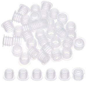 PATIKIL 12mm�v���X�`�b�N�{�g���A�_�v�^�[�p�X�g�b�p�[ 36�Z�b�g �������ݎ��z�[���t���v���X�`�b�N�f�B�X�y���T�[�L���b�v �������E�ƒ�E�A�E�g�h�A�E�R�X���e�B�b�N�E�V�����v�[�E�G