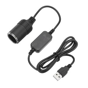USB to �ԍڃV�K �[�\�P�b�g 120cm 5V USB A�I�X - 12V�V�K �[�\�P�b�g�A�_�v�^�[�d���P�[�u�� 10W�����̃h���C�u���R�[�_�[GPS�p �V���o�[