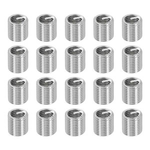 20���� ���C���[�l�W�C���C���T�[�g M8 x 1.25 x 2D (16mm) ���g���b�N 304H�X�e�����X�|�� �w���J���R�C�����C���[ �X�N�����[ �l�W�X���[�u �V�[�X �����ԏC���p