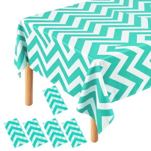 5���Z�b�g �΃u���[���z���C�g �W�O�U�O�͗l �e�[�u���N���X 137×274cm �����` �v���X�`�b�N�� �h�� �_�C�j���O�E�a�����p�[�e�B�[�E�L�b�`���E�s�N�j�b�N�p