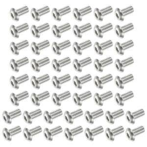 PATIKIL �{�^���w�b�h�\�P�b�g�L���b�v�l�W 50���� #10-32 UNF x 9.5mm 304 �X�e�����X�|�� �Z�p�h���C�u �S�l�W �@�B�p�{���g �l�W �Ƌ�p �E�H�[�^�[�|���v�Ɩ���� �V���o�[