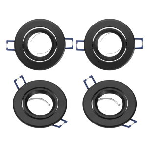 PATIKIL LED �_�E�����C�g �t ���[�� �[�� 4�Z�b�g MR16 GU10 �d�� �Ή� ���ߍ��ݎ� ���C�g �z���_�[ �ی^ �t ���[�� �V�[�����O �X�|�b�g���C�g ���t�� �t ���[�� �� �A���~�j�E������