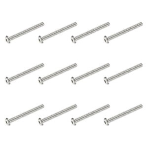 PATIKIL �{�^���w�b�h �\�P�b�g�L���b�v�l�W 12�� #10-24 UNF x 44.45mm 304�X�e�����X�| �Z�p�h���C�u �S�˂� �@�B�{���g �Ƌ�p �E�H�[�^�[�|���v �Ɩ����p �V���o�[