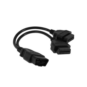 Partuto �ԗ��f�f�R�l�N�^�A�_�v�^�����P�[�u�� 16�s��OBD2 to 2x16�s�� �I�X-���X �f�f�P�[�u�� 12V 30cm 1��