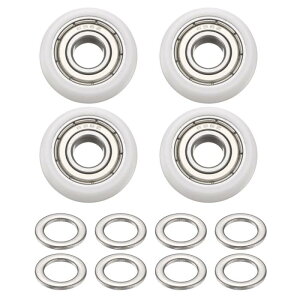 PATIKIL 6x19x6mm �{�[���x�A�����O�K�C�h�v�[���[���[���[�L�b�g�A�i�C�������ی^�z�C�[�� �_�u�����^���V�[���h���[���[�A�C�h���[�t���i�h�A�Ƌ�E�W���A�N�Z�T���p�j �z���C�g �K�X�P�b