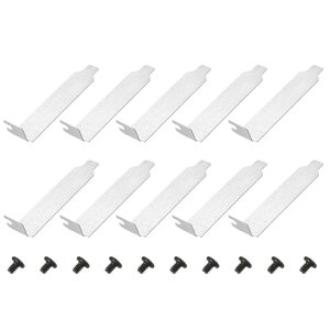 PATIKIL PCI�X���b�g�J�o�[ �_�X�g�t�B���^�[ 3.15×0.75�C���` 10���Z�b�g �X�`�[���� �h�o�o�b�t�� �ʕ��f�t���N�^�[ �T�|�[�g �g���󔒃v���[�g PC�P�[�X�p �l�W�t�� �V���o�[