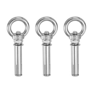 PATIKIL M8x70mm �R���N���[�g�p�A�C�{���g 3�Z�b�g 304�X�e�����X�| �g�����t�e�B���O�{���g �A�C�����O�A���J�[ �V�[�����O�E�R���N���[�g�ǁE�����K�p �V���o�[