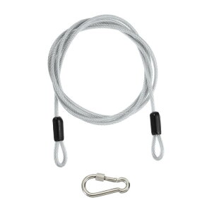 PATIKIL �Z�L�����e�B �P�[�u�� 8 ft x 3/16�C���` (5mm) ��d ���[�v �t�� �u���[�h ���H �X�e�����X �| �R�[�e�B���O ���S ���C���[���[�v ���s �p �ו� ���]�� ���b�N �P�[�u�� ����