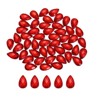 50PCS �t���b�g�o�b�N�A�N�����e�B�A�h���b�v�W�F��6x10mm �l�H�_�C�������h DIY�N���t�g �r�[�Y �E�F�f�B���O �p�[�e�B�[ �t�F�C�X�y�C���g ��΃��C�L���O �_�����b�h