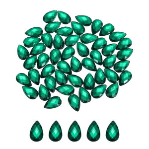 50PCS �t���b�g�o�b�N�A�N�����e�B�A�h���b�v�W�F��6x10mm �l�H�_�C�������h DIY�N���t�g �r�[�Y �E�F�f�B���O�p�[�e�B�[ �t�F�C�X�y�C���g ��΃��C�L���O �O�� �[��