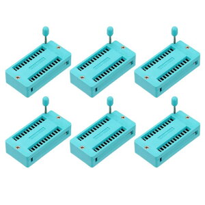 6�� ���j�o�[�T�� IC �e�X�g ZIF �\�P�b�g 24 �s�� 2.54mm �s�b�` DIP �����\�P�b�g �}�C�N���R���g���[���A�`�b�v�A�u���b�h�{�[�h�p