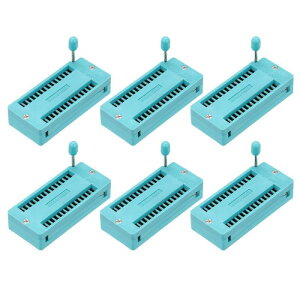 6�� ���j�o�[�T�� IC �e�X�g ZIF �\�P�b�g 28 �s�� 2.54mm �s�b�` DIP �����\�P�b�g �}�C�N���R���g���[���A�`�b�v�A�u���b�h�{�[�h�p