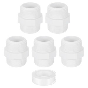 �j���X���b�h�J�b�v�����O�A�_�v�^�[�R�l�N�^�[�A5��1-1/2" PVC�p�C�v�p��i���X���烁�X�ցj�V�[�����g�e�[�v�t���A�X���b�h�z�ǗpPVC�z�[�X�A�_�v�^�[�J�b�v�����O�i�z���C�g�j