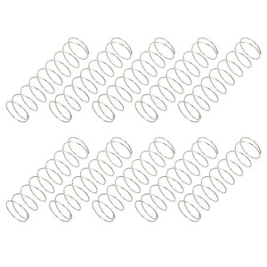 PATIKIL 圧縮バネ 0.6mmワイヤ径 x 12mm OD x 45mm L 10個304ステンレス鋼機械延長小バネペンバネアソートメントキット ショップおよび家庭用修理