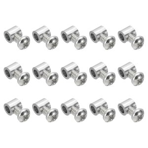 PATIKIL 5.3x6mm ���C���[���[�v�N���b�v 15�̋����P�[�u���N�����v3.5mm�P�ꌊ���C���[ ���b�N���[�v�t�B�b�e�B���O�N���b�v M4x0.7mm�˂��t���P�[�u���p