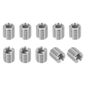 PATIKIL 316�X�e�����X�|�X���b�h�A�_�v�^�[�X���[�u�k���i�b�g10��M5 x 0.8���X����M3 x 0.5���X�C���C���T�[�g�i�b�g�˂����f���[�T�[�ϊ��t�@�X�i�[6mm