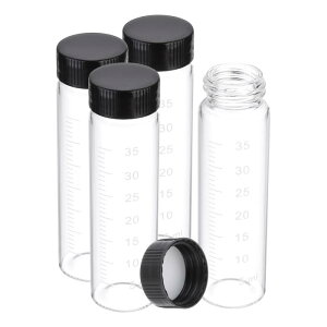 PATIKIL �����˂��L���b�v�t����40ml�̏����ȃN���A�K���X�r�A��4�� �z�E�P�C�_�K���X���̕��x��t���T���v���{�g�� �ő̉t�̕����̕ۊǗp