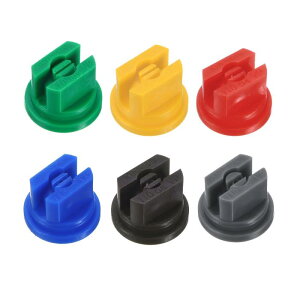 M METERXITY 6パックのフラットファンスプレーチップ 110度のプラスチックスプレーノズルチップ 0.15-0.6mmの孔 農業/ナップサックノズル/造園/クリーナー/クーラースプレーノズル