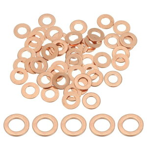 PATIKIL M6�����b�V���[�V�[�������O�A50��6mm ID 12mm OD 1mm���� ���g���b�N�t���b�g�V�[�������O�K�X�P�b�g �X�N�����[�{���g�p�N���b�V�����b�V���[ �T���v�v���O �I�C���h����