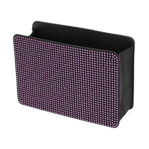 TUCKBOLD 車用ゴミ箱 ポータブル シートバック ゴミ箱 ピンク 1個 7.9インチ 長さ 2.8インチ 幅 5.5インチ 高さ フォーレザー